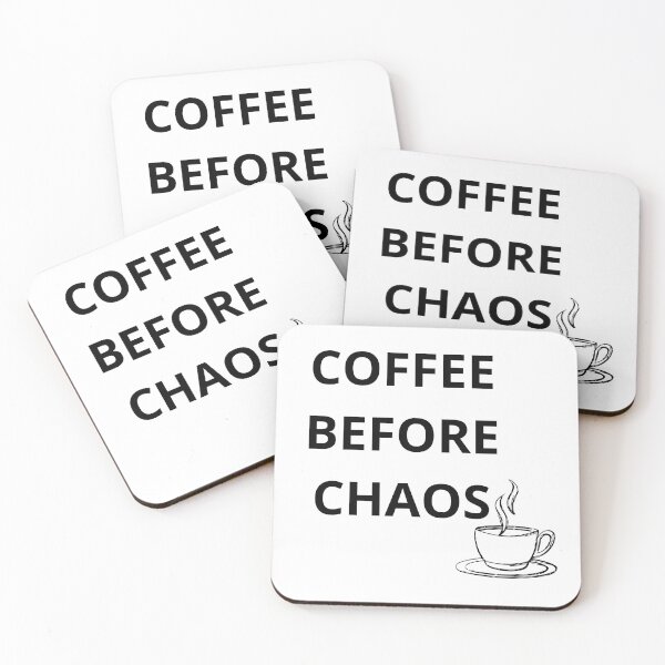Artikelvorschau, Kaffee vor dem Chaos – Lustiges Kaffeezitat entworfen und verkauft von NordicVibesDesign .