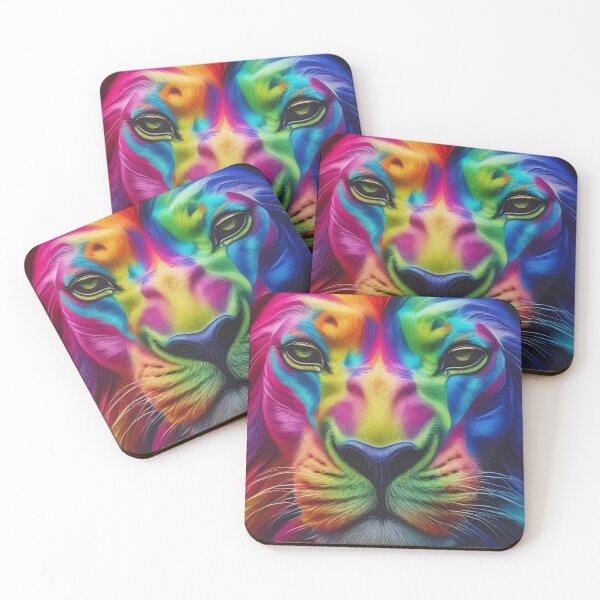 Item preview, Lion jungle colors flowers Africa designed and sold by Tattoo-Shirt Designer .