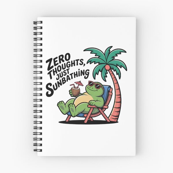 Item preview, Zero Thoughts Just Sunbathing – Cute Chill Lizard with Sunglasses designed and sold by Nirbhay.