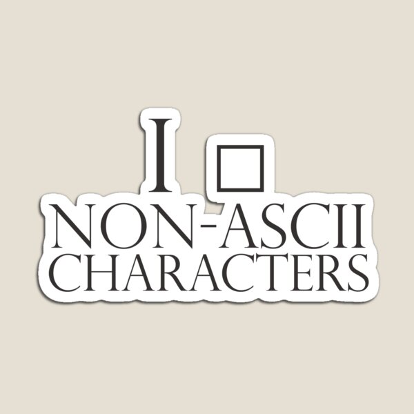 Item preview, I love non ASCII characters designed and sold by giovybus-x.