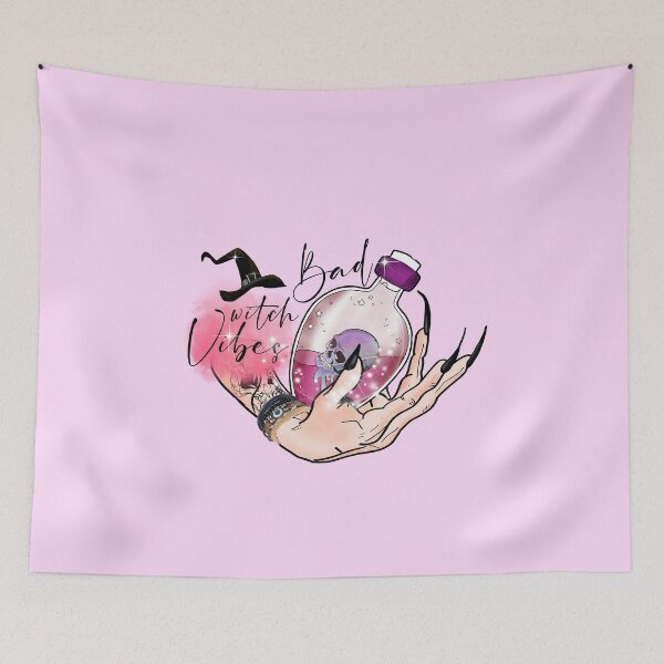 Item preview, Bad witch Vibes designed and sold by NettiesWallArt.
