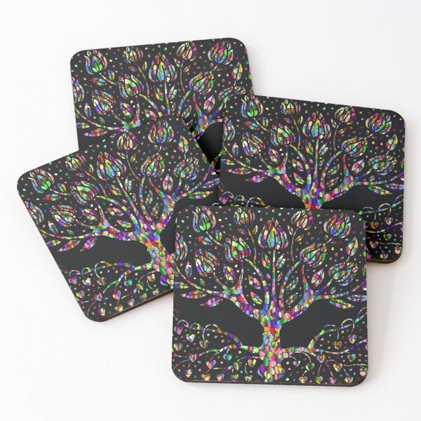 Item preview, Colorful Faux Stained Glass Tree designed and sold by HavenDesign.