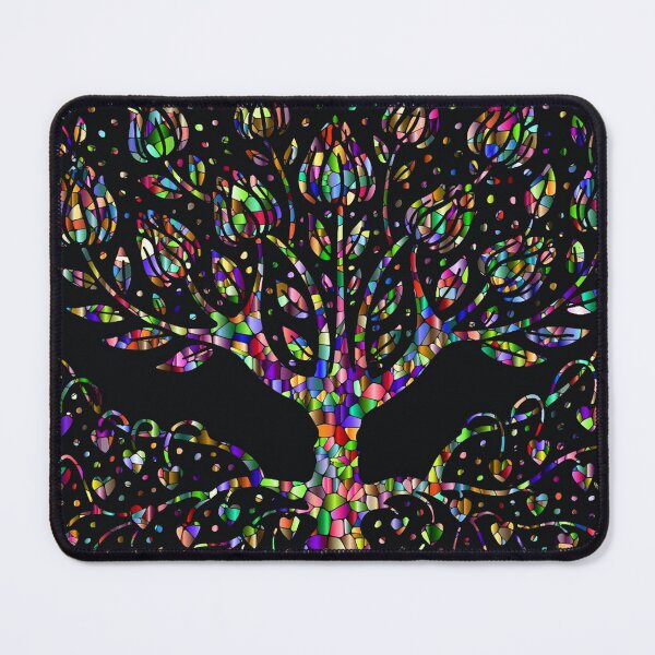 Item preview, Colorful Faux Stained Glass Tree designed and sold by HavenDesign.
