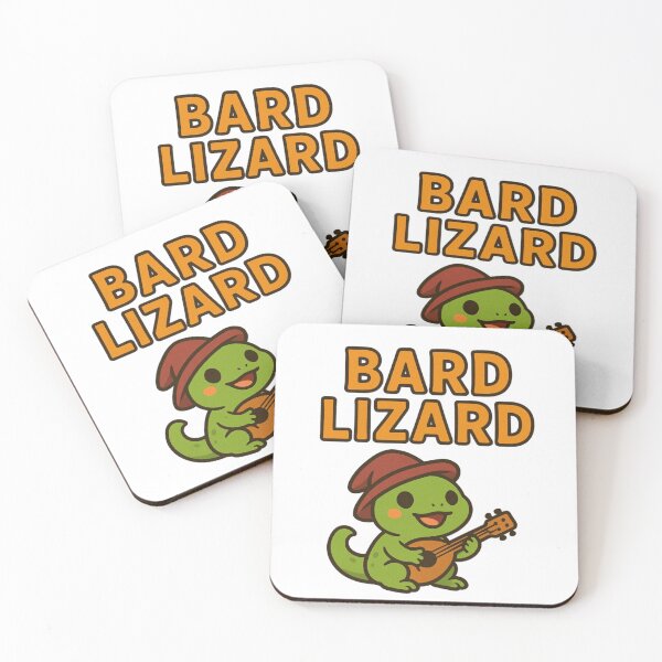 Item preview, ? Bard Lizard – Funny Fantasy Music Reptile Design ? designed and sold by TotemTales.