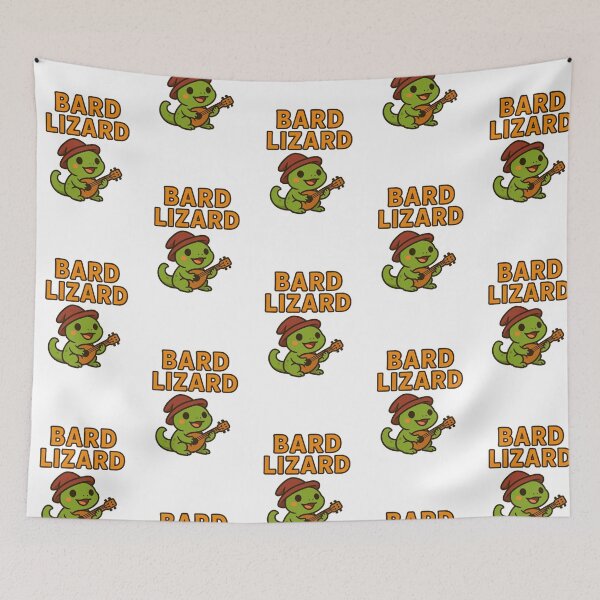Item preview, ? Bard Lizard – Funny Fantasy Music Reptile Design ? designed and sold by TotemTales.