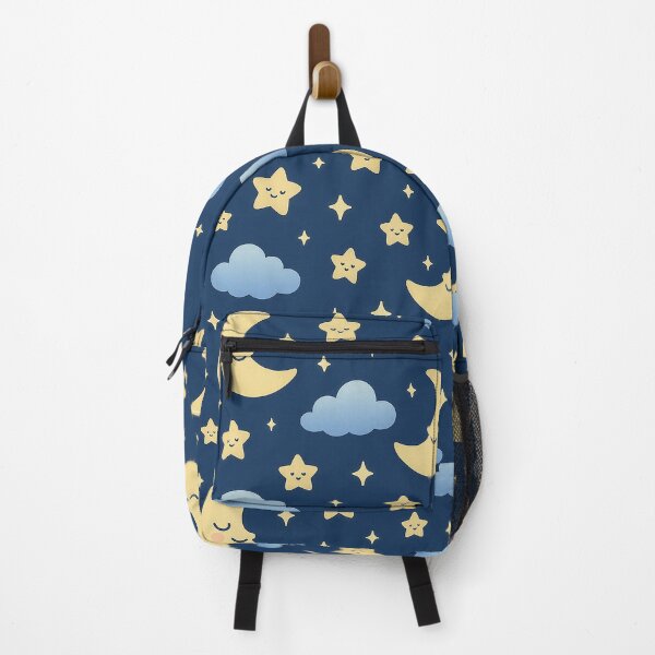 Item preview, Kawaii Moon and Stars Night Sky Pattern designed and sold by weirdfishes123.