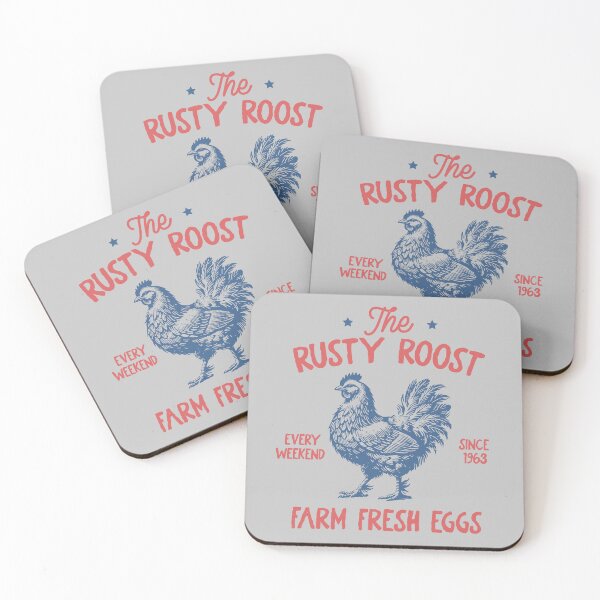 Item preview, The Rusty Roost – Farm Fresh Eggs | Country Farmhouse Rooster Design designed and sold by CloverBend.