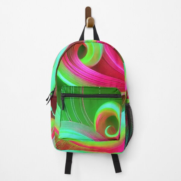 Item preview, Neon Abstract Swirls in Green and Pink Light designed and sold by Chamasi.