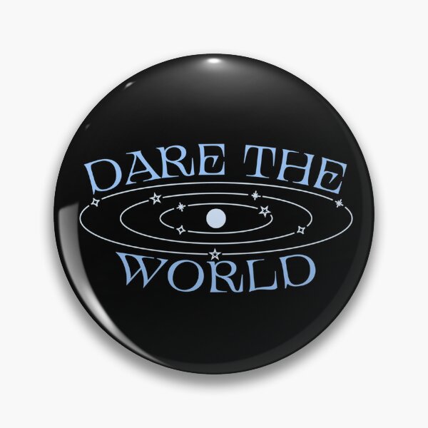 Item preview, ✨ Dare the World | Cosmic Motivational Space Design designed and sold by Loops & Lines.