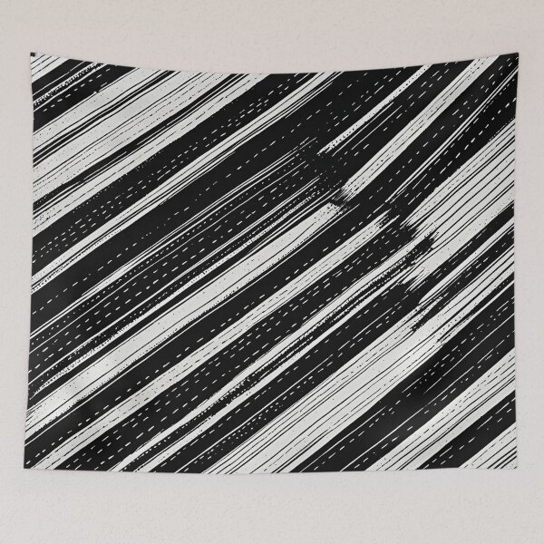 Item preview, Monochrome Hatching Stripe Repeat 4 designed and sold by Tom-Johnson.