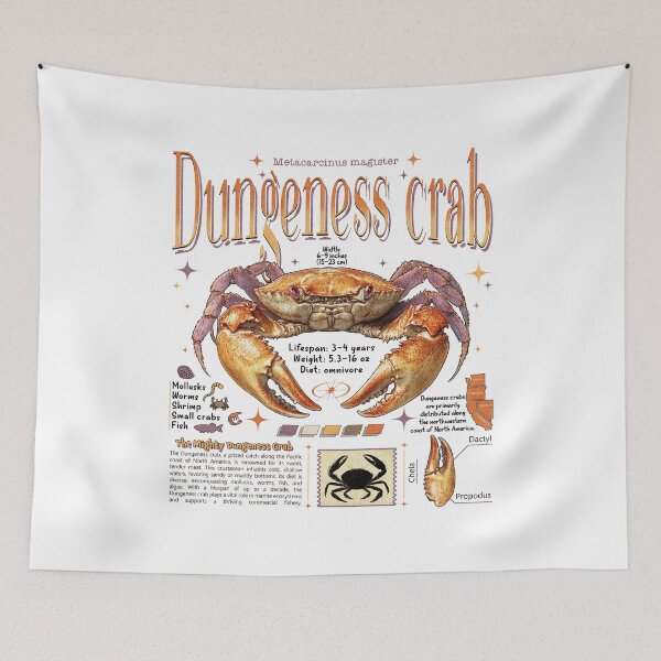 Item preview, Anatomy Dungeness Crab - Ocean Knowledge designed and sold by AShanDome.