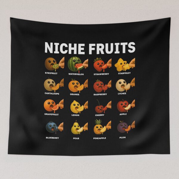 Item preview, Niche Fruits Eating Themselves Funny AI Fruit Meme designed and sold by elderberry.