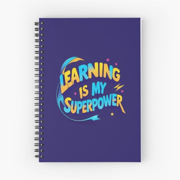 Item preview, Learning Is My Superpower – Motivational Education Quote designed and sold by Lazy Planet.