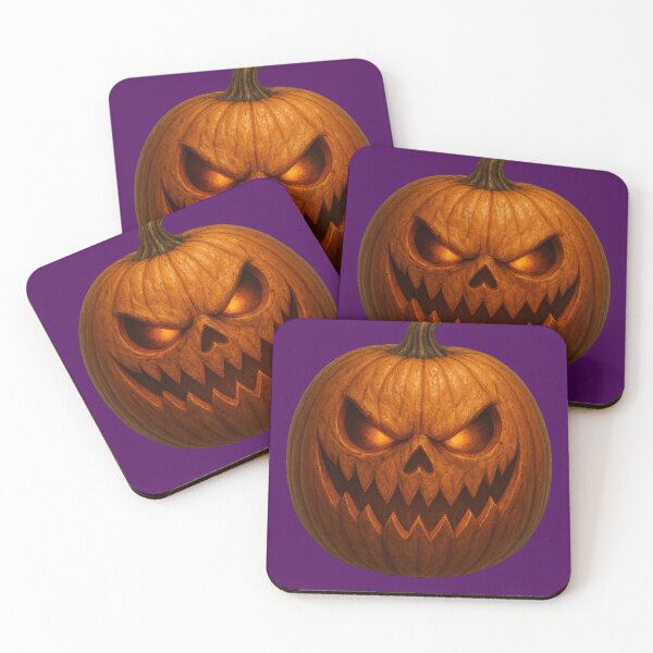 Item preview, Spooky halloween pumpkin Jack-o'-lantern designed and sold by BioranFactory.