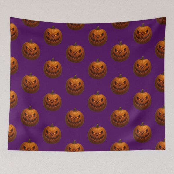 Item preview, Spooky halloween pumpkin Jack-o'-lantern designed and sold by BioranFactory.