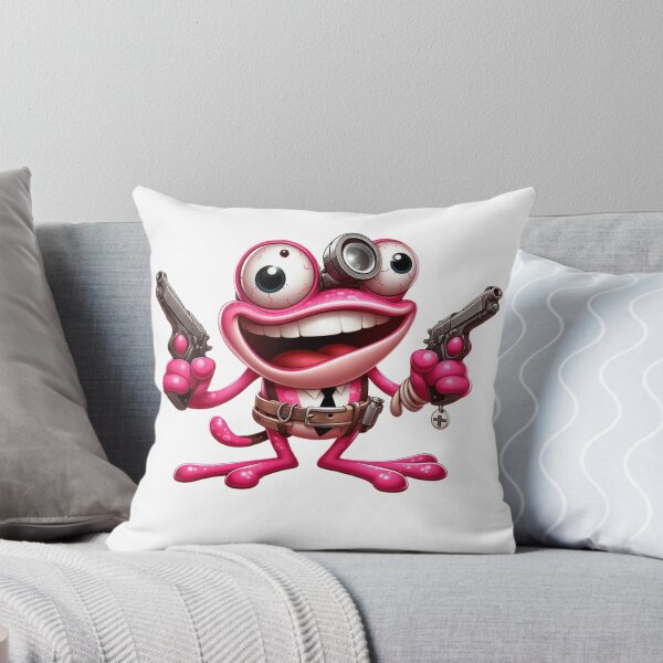Item preview, crazy pink frog designed and sold by Snappy Splash.