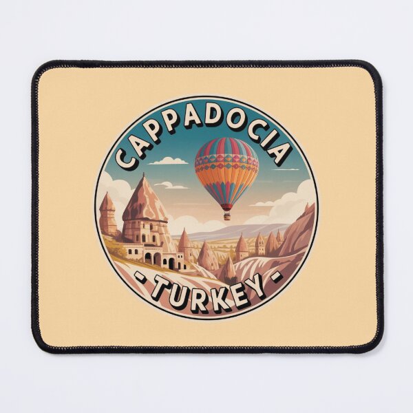 Item preview, Cappadocia Turkey Hot Air Balloon Sticker – Vintage Travel Badge designed and sold by Timeless Design.