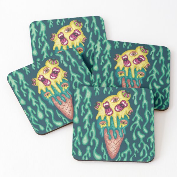 Item preview, Hand Drawn Psychedelic Trippy Ice Cream Cone designed and sold by InkyOdyssey.