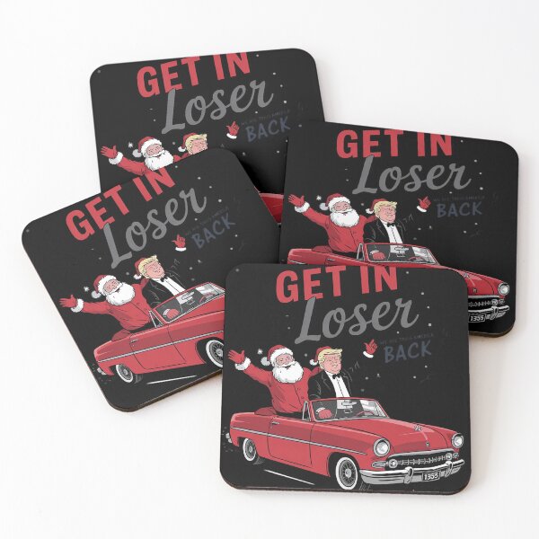 Item preview, Get In Loser We Are Taking America Back Trump Santa Xmas  designed and sold by Charidana.