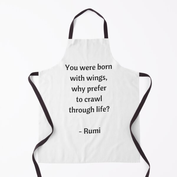 Item preview, Rumi Quotes - You were born with wings, why prefer to crawl through life? designed and sold by Inspirationmotivation.