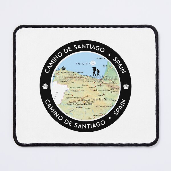 Item preview, Camino de Santiago -Spain Pilgrimage Route Badge – To Santiago de Compostela, STICKER OR SHIRT AND MORE designed and sold by designkb.