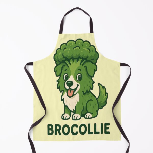 Item preview, Brocollie – Kawaii Broccoli Border Collie Illustration designed and sold by NuvireDesigns.