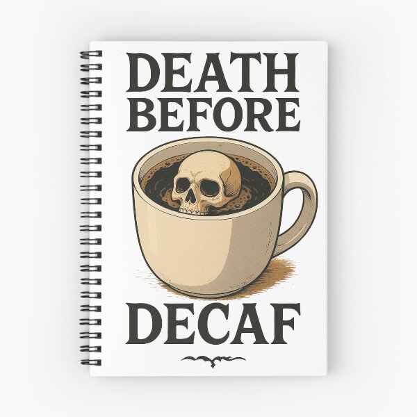 Item preview, Death Before Decaf designed and sold by StaticW0lf Design.