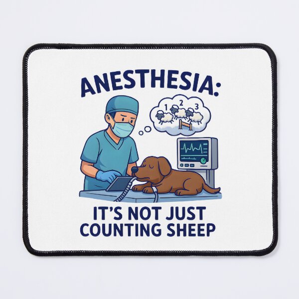 Item preview, Vet life - anesthesia - it’s not just counting sheep designed and sold by Bettybee00.