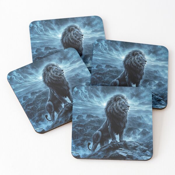 Item preview, Majestic and Beautifully Strong Lion in Moonlit Wilderness designed and sold by Stephanie Laird.
