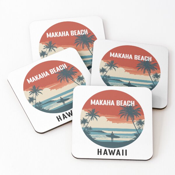 Item preview, Makaha Beach - Hawaii (with Black Lettering) designed and sold by VelvetRoom.