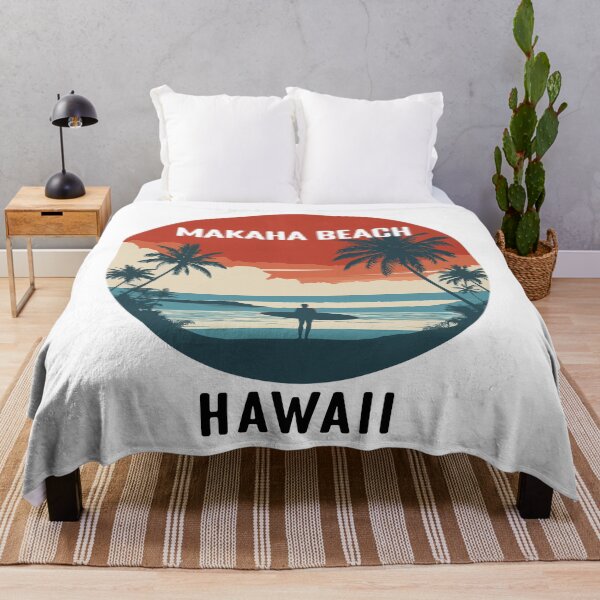 Item preview, Makaha Beach - Hawaii (with Black Lettering) designed and sold by VelvetRoom.