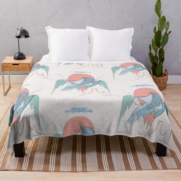 Item preview, Vintage Desert Flight: Blue Bird, Sun, Snake & Mountains designed and sold by ThomasBarna.