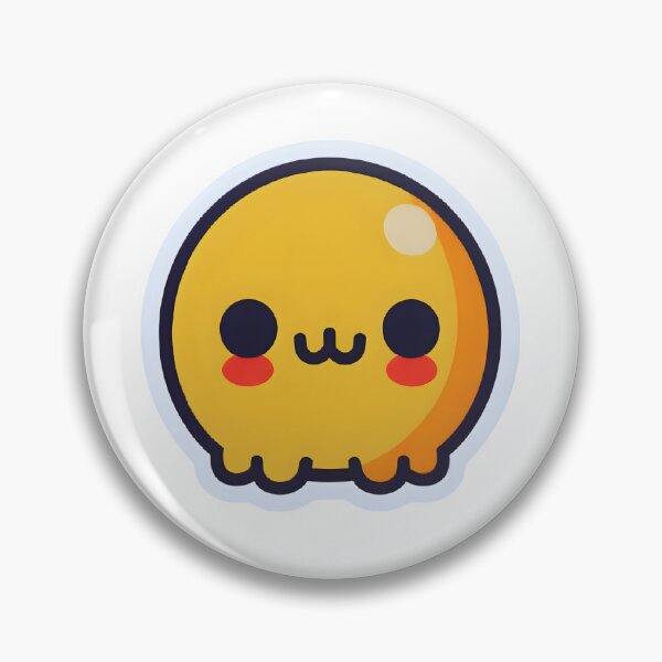 Item preview, Yellow Kawaii Emoji with Squiggly Feet Sticker designed and sold by OsasChild.