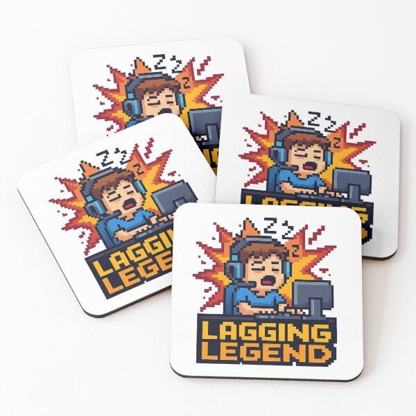 Artikelvorschau, Lustiges Gaming-Meme – „Lagging Legend“ Pixel Art Gamer Sticker entworfen und verkauft von jimnicklaus.