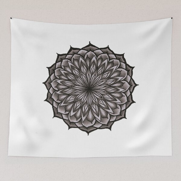 Item preview, Mandala Flower Noir 01-01-1900 designed and sold by Everidian&Everidiem.
