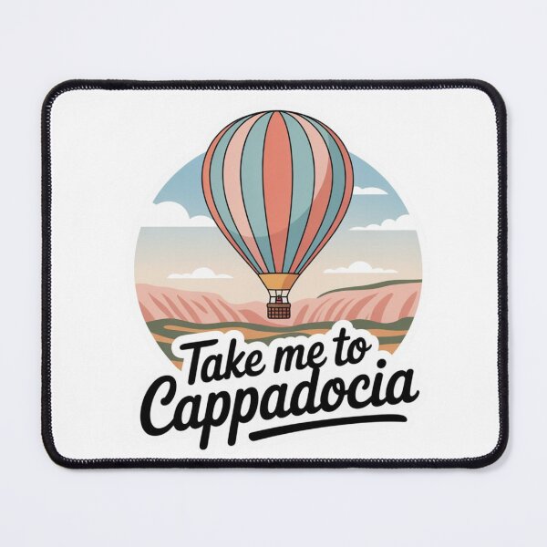 Item preview, Take Me to Cappadocia Sticker – Minimal Hot Air Balloon Design designed and sold by Timeless Design.