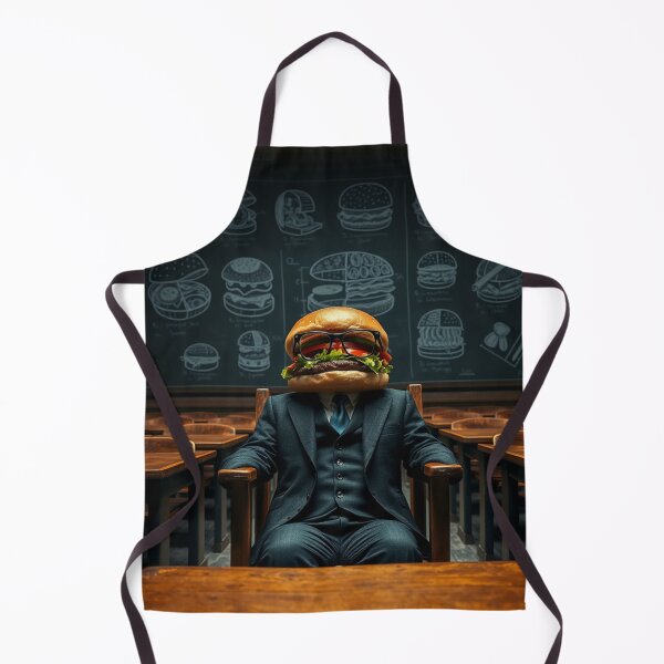 Item preview, Professor’s Assistant Burger – Smart & Whimsical Food Art designed and sold by BurgerOddity & Gli Angoli Rettili.