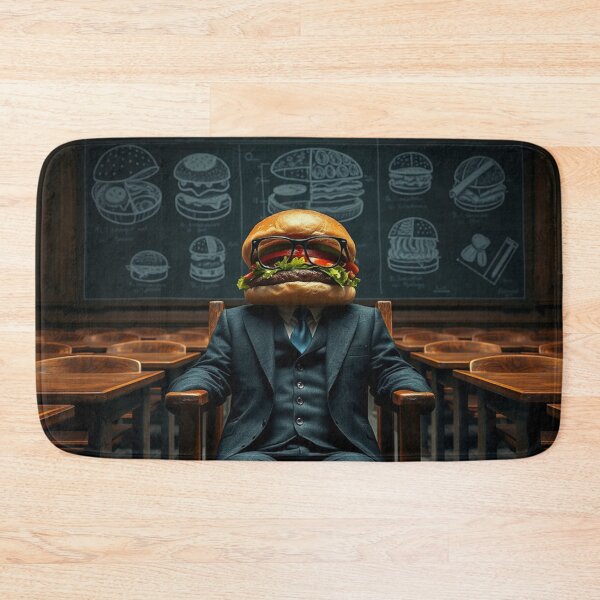 Item preview, Professor’s Assistant Burger – Smart & Whimsical Food Art designed and sold by BurgerOddity & Gli Angoli Rettili.