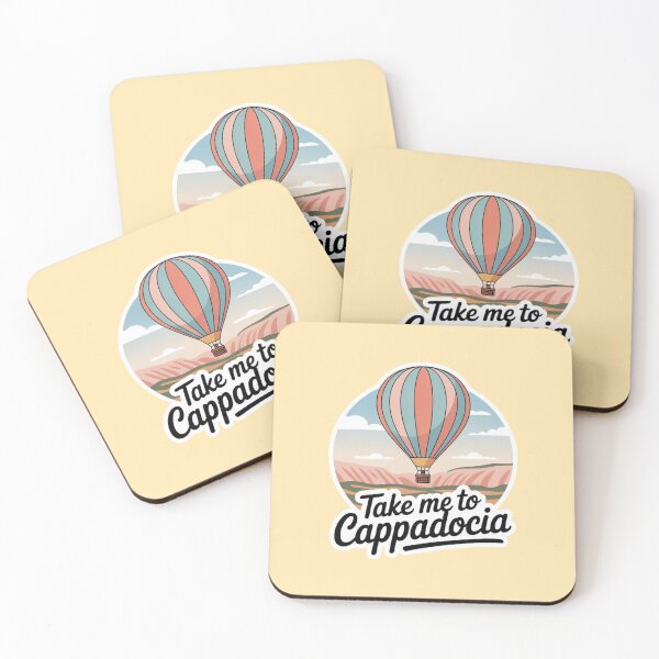 Item preview, Take Me to Cappadocia Sticker – Minimal Hot Air Balloon Design designed and sold by Timeless Design.