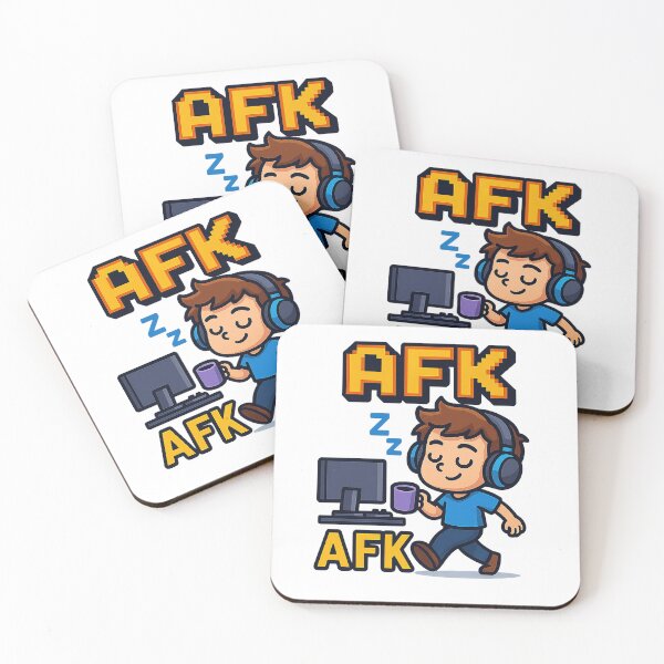 Item preview, Gaming Humor Sticker – “AFK for Coffee” Funny Meme designed and sold by jimnicklaus.