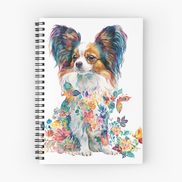 Item preview, Papillon Colorful Cute Floral Sweet Dog designed and sold by tanabe.