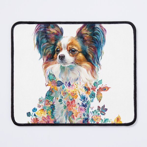 Item preview, Papillon Colorful Cute Floral Sweet Dog designed and sold by tanabe.