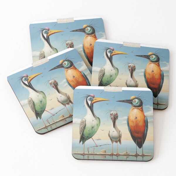 Item preview, Surreal birds group pole standing bizarre strange humorous designed and sold by G-M-Designs.