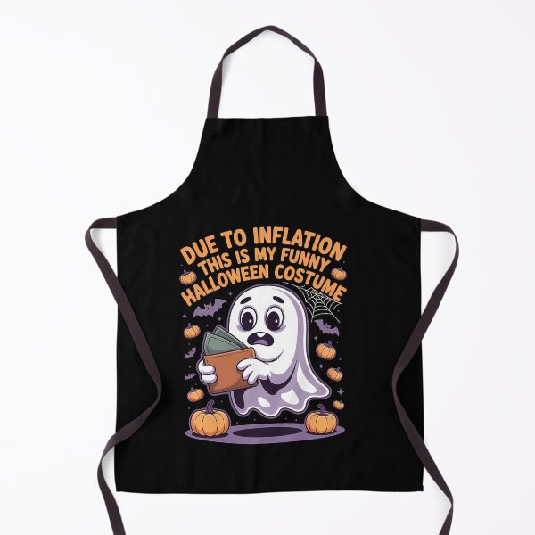 Item preview, Due to Inflation This is My Funny Halloween Costume Ghost Design designed and sold by Stock4U.