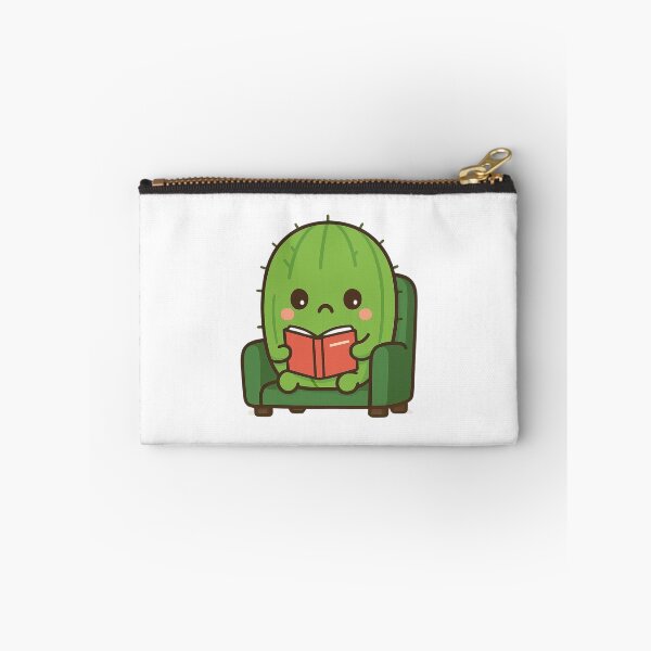 Item preview, Reading Cactus – Cute Kawaii Chibi Plant Design designed and sold by artbyTSR.