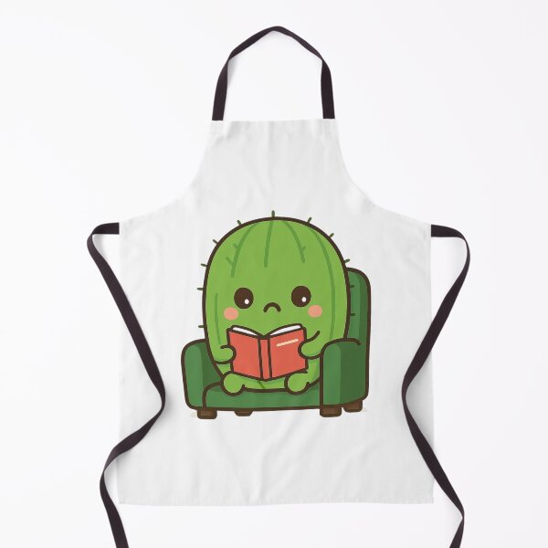 Item preview, Reading Cactus – Cute Kawaii Chibi Plant Design designed and sold by artbyTSR.