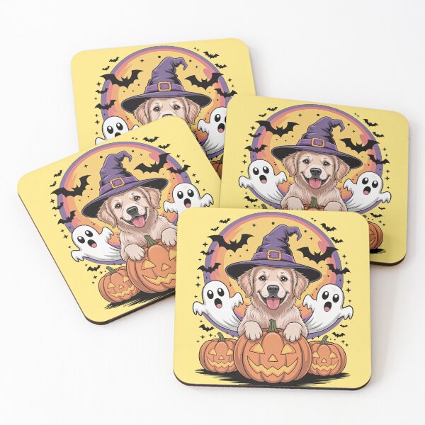 Item preview, Golden Retriever Halloween Witch Dog designed and sold by YourSocialBae.