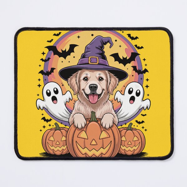 Item preview, Golden Retriever Halloween Witch Dog designed and sold by YourSocialBae.