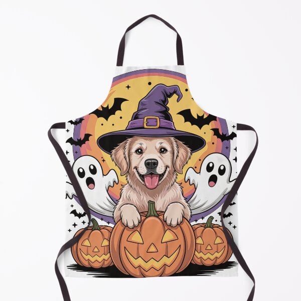 Item preview, Golden Retriever Halloween Witch Dog designed and sold by YourSocialBae.