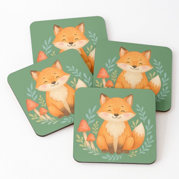 Item preview, Cute Watercolor Fox – Whimsical Forest Animal Art designed and sold by BloomOfDesign.